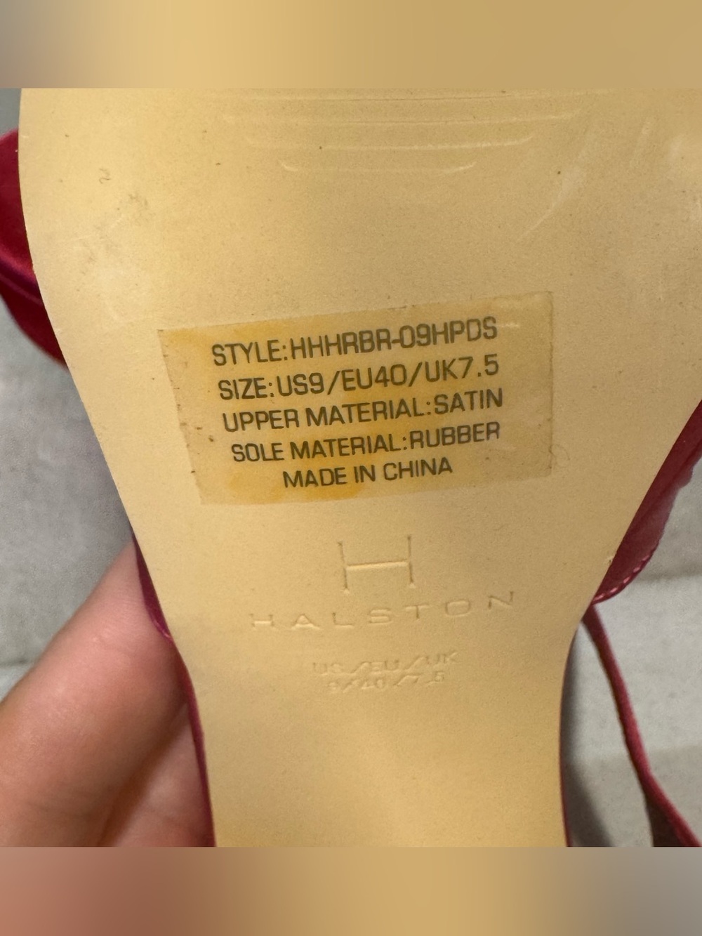 H by Halston pink Satin Platform Block Heel Sandals size 9, NWOT - Picture 4 of 7